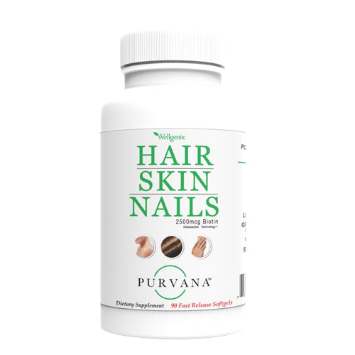 Wellgenix Health, Purvana Hair Skin Nails, 90 Softgels
