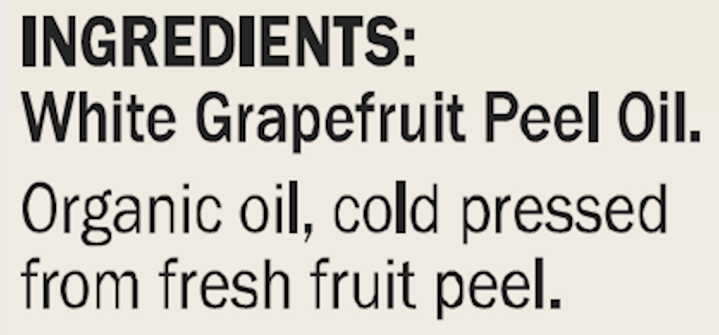 White Grapefruit Oil, Organic