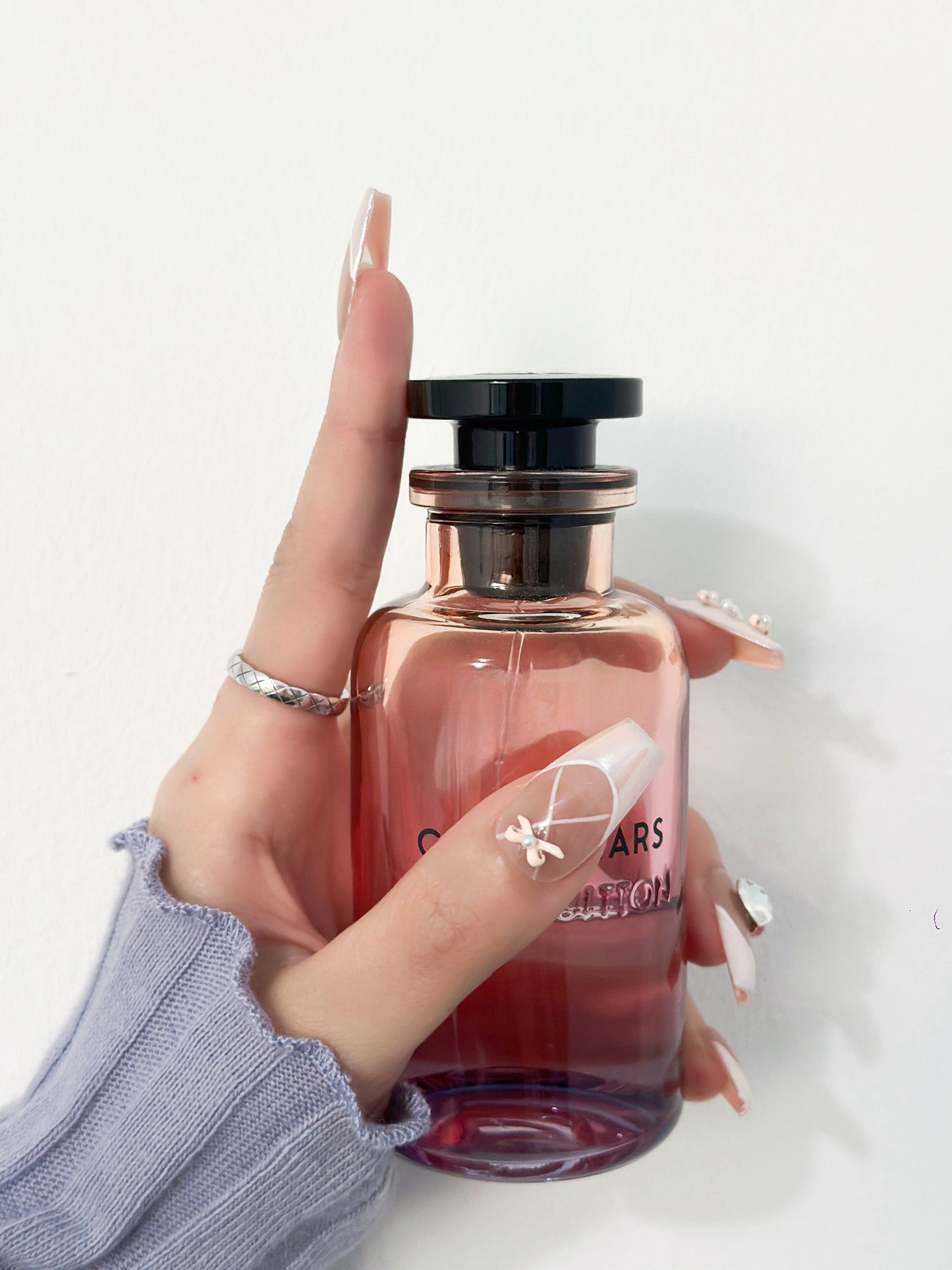 Y-Blossom Press on nails handmade pink bowl