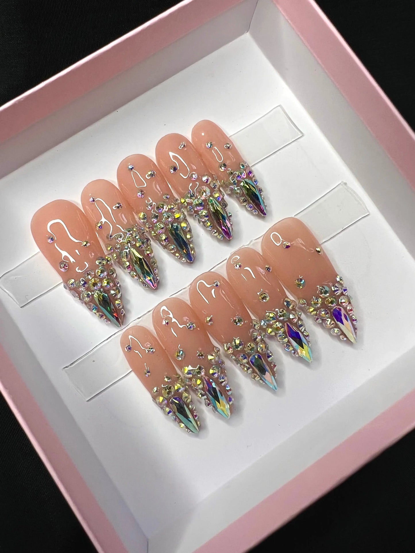 "Met Gala" Bling Nails