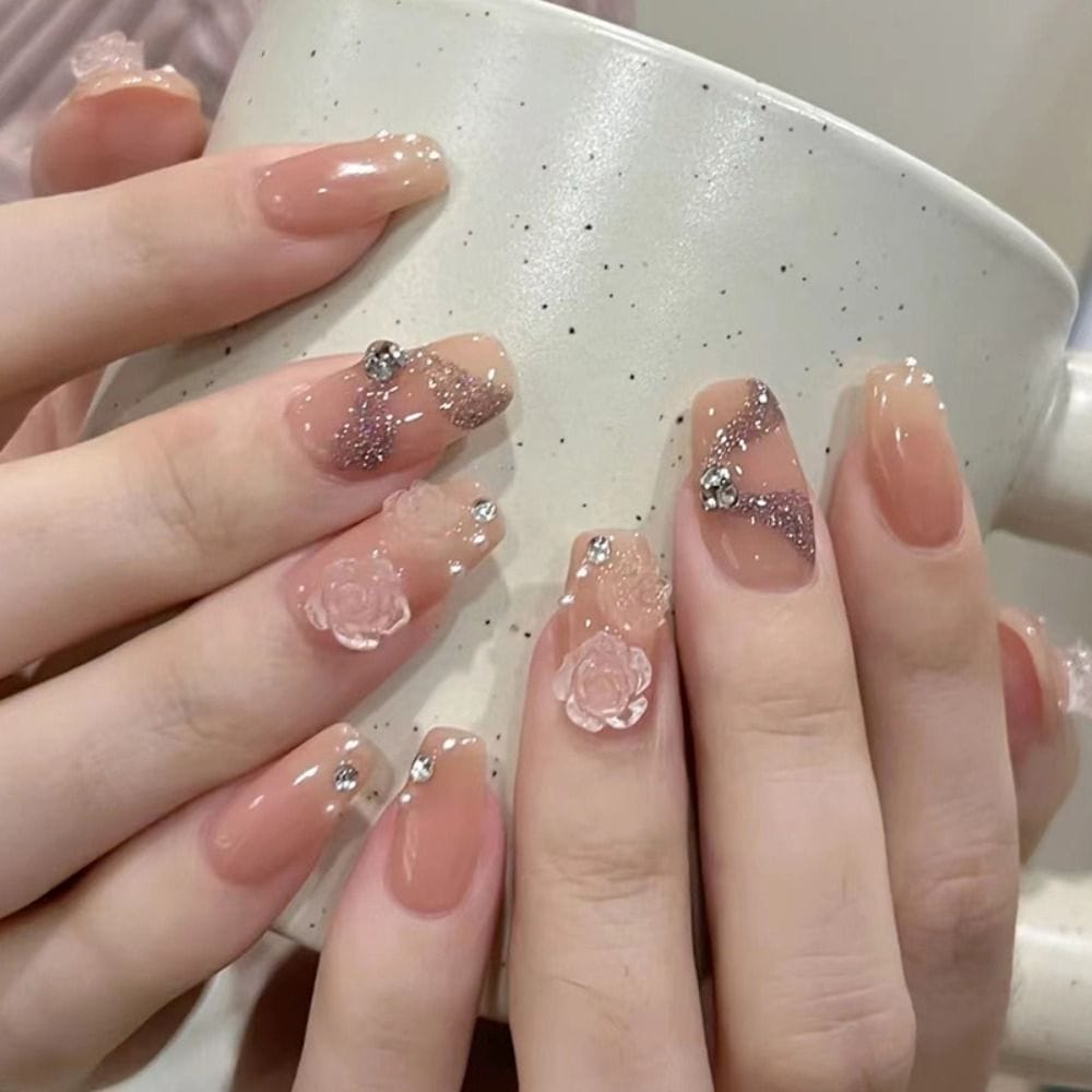 24Pcs Press On Nails Wearable Fake Nails