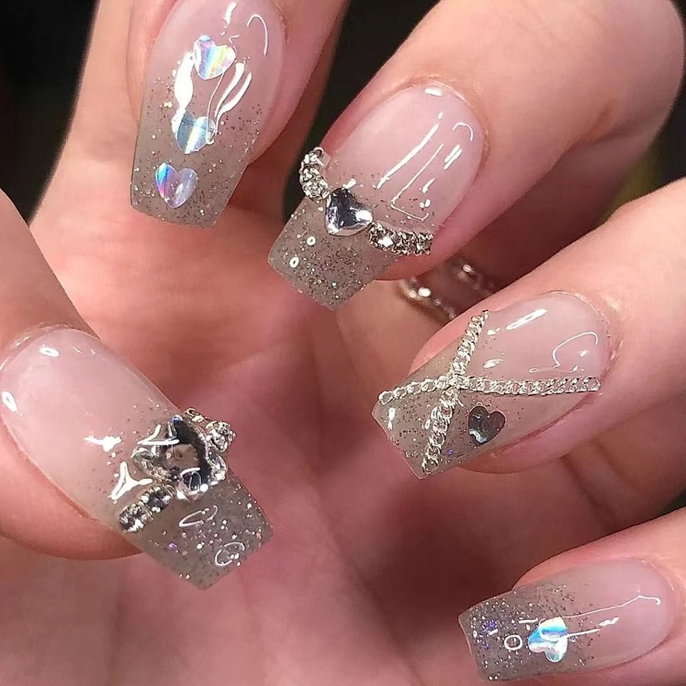 24Pcs Press On Nails Wearable Fake Nails