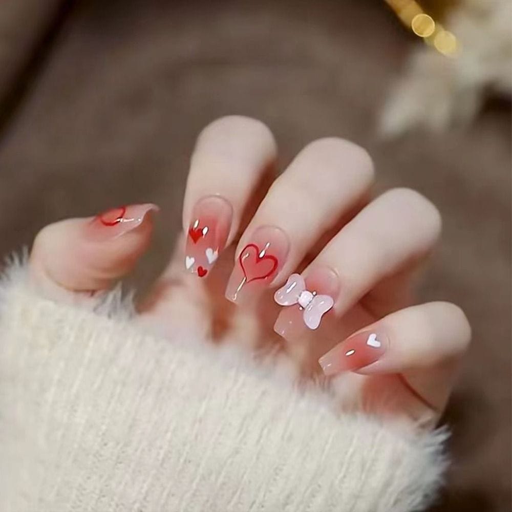 24Pcs Press On Nails Wearable Fake Nails