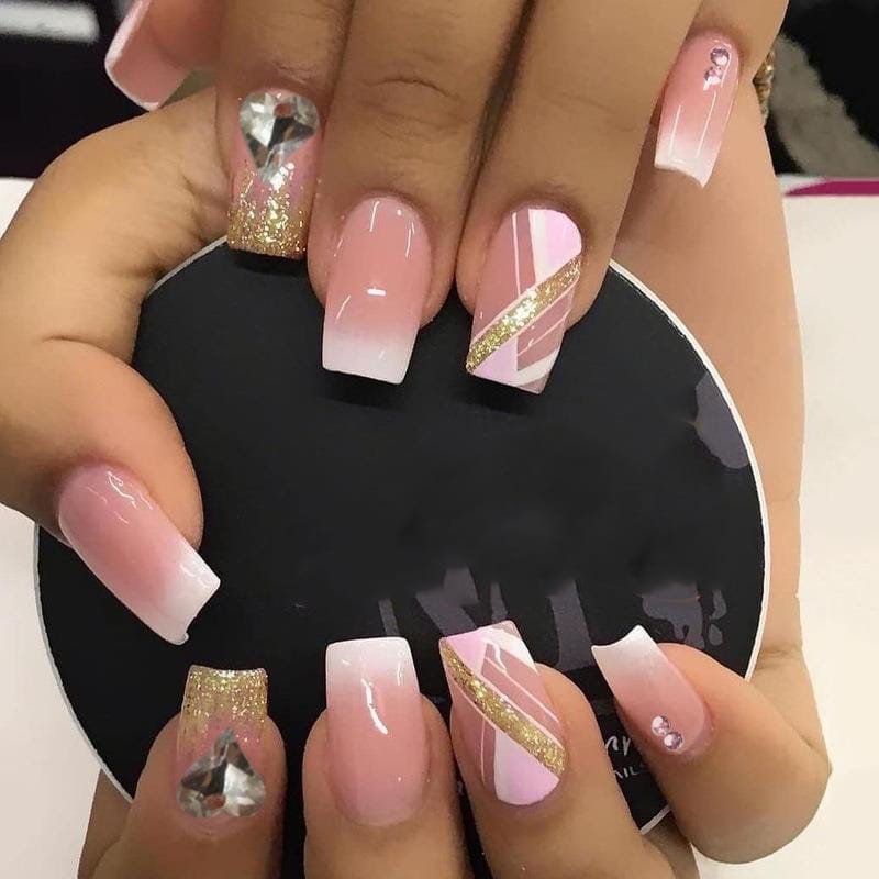 24Pcs Press On Nails Wearable Fake Nails