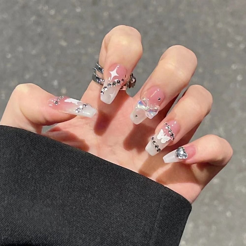 24Pcs Press On Nails Wearable Fake Nails