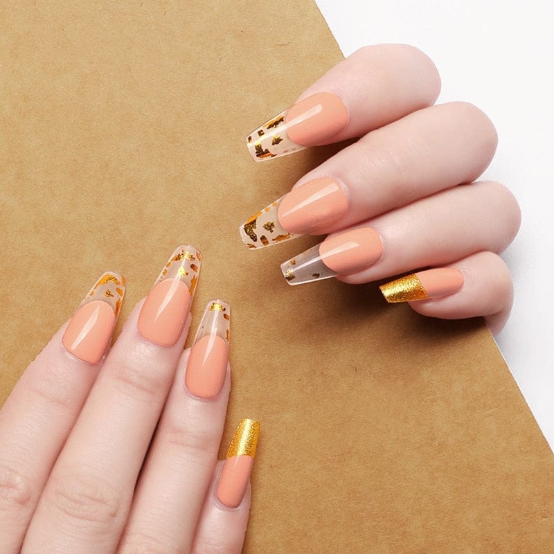 24pcs/box fake nails with glue