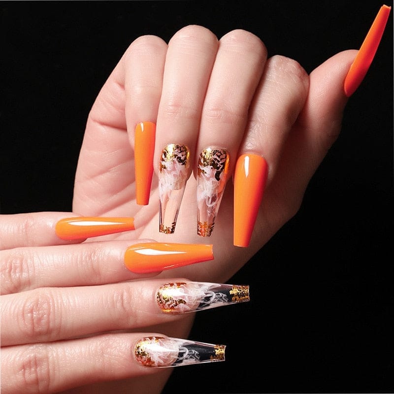 24pcs/box fake nails with glue