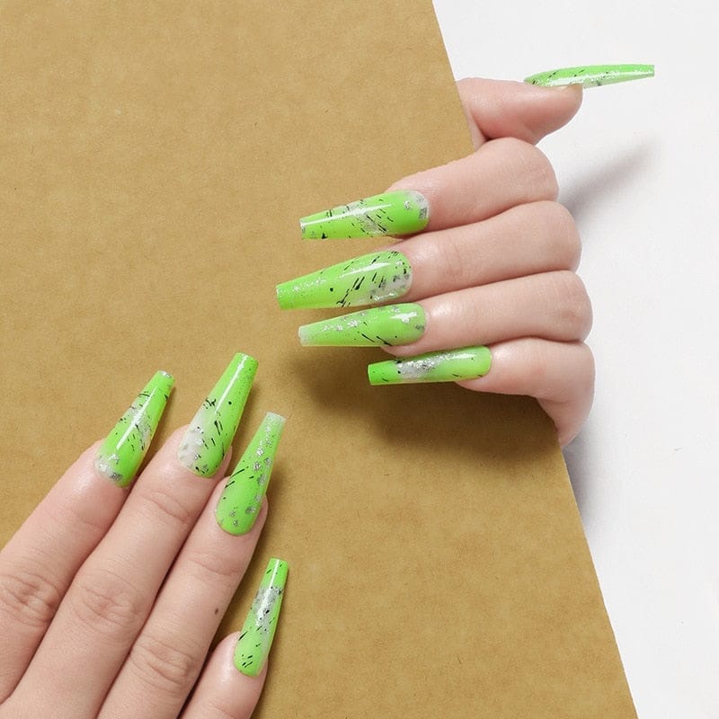24pcs/box fake nails with glue
