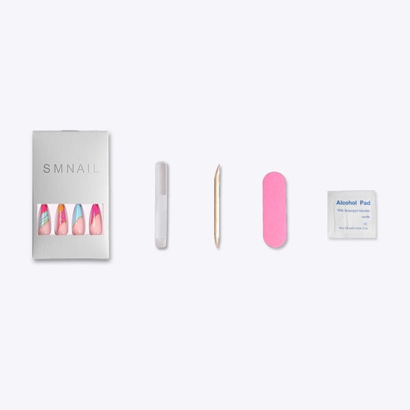 24pcs/box fake nails with glue