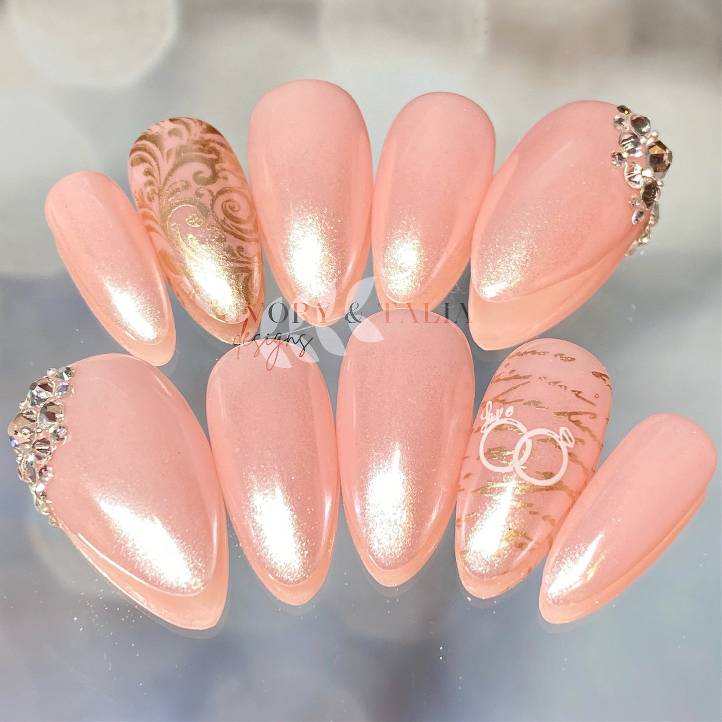 With This Ring Press on Gel Nails ($CAD)