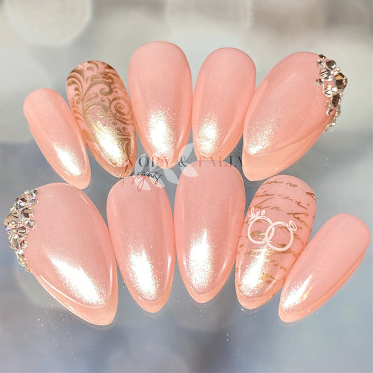 With This Ring Press on Gel Nails ($CAD)