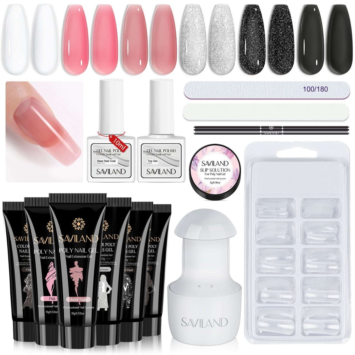 [US ONLY]Poly Gel Nail Kit - At-Home Extension Set