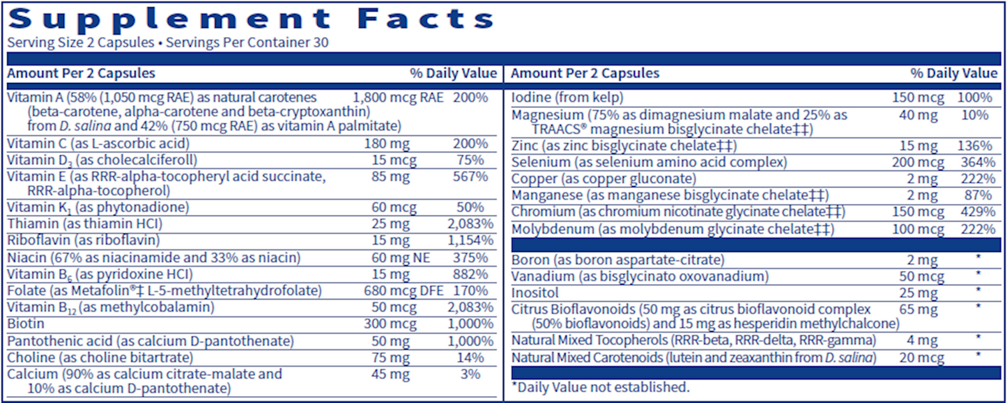 VitaPrime Iron-Free Capsule Form