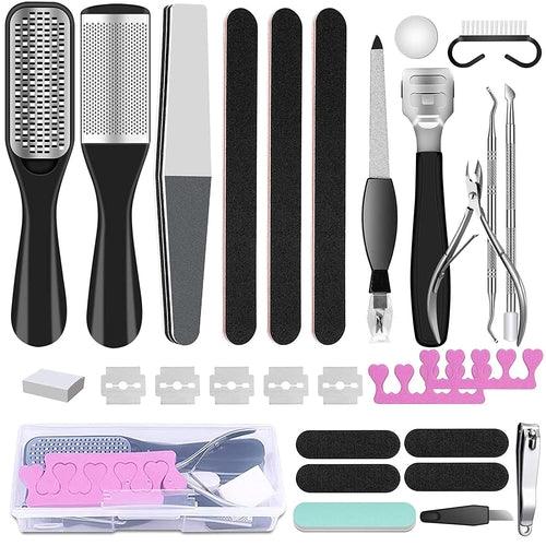 23 in 1 Professional Pedicure Tools Set Foot Care Scrubber Pedicure - Zoter Shop