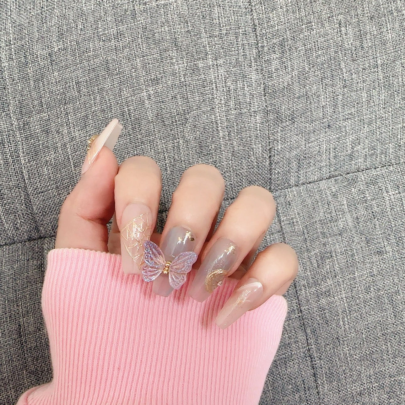 Y-Blossom 12 star sign press-on nails / Gemini