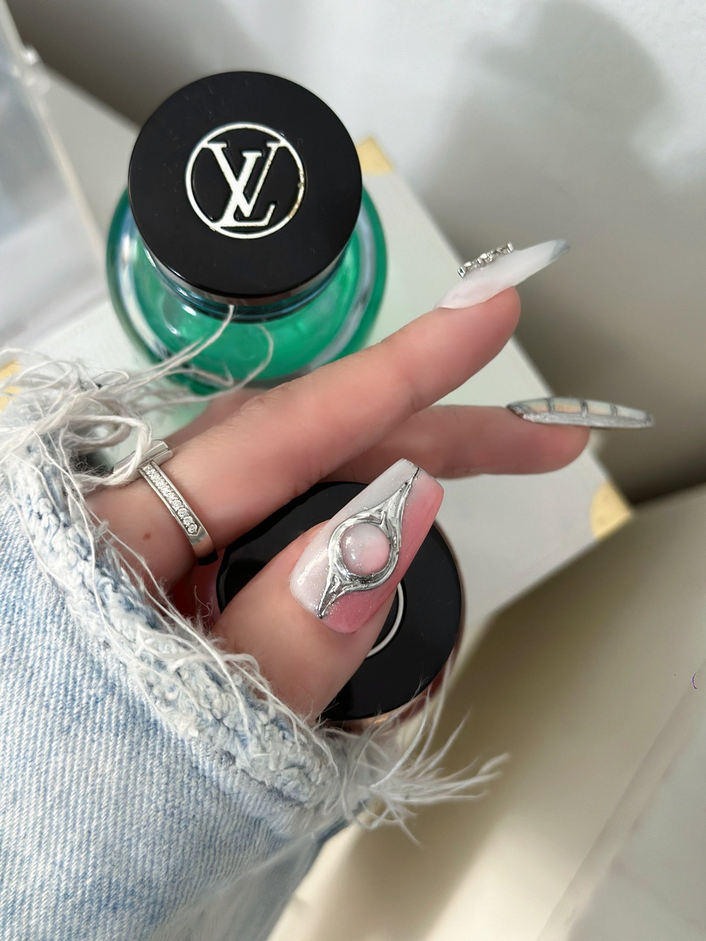 Y-Blossom Press on nails Handmade Y2K pink