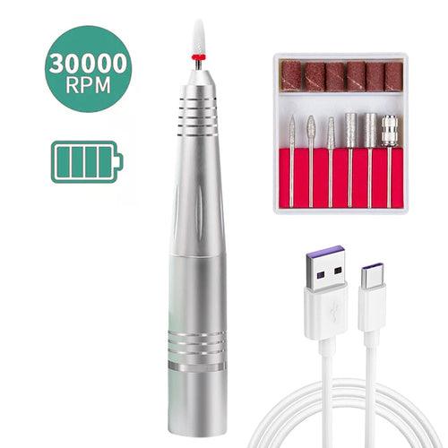 30000 RPM Cordless Nail Drill Machine Rechargeable Adjustable Speed - zoter Shop