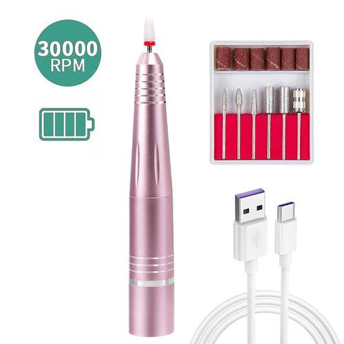 30000 RPM Cordless Nail Drill Machine Rechargeable Adjustable Speed - zoter Shop