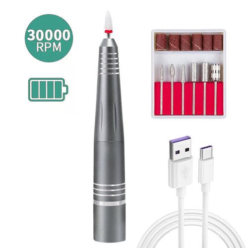 30000 RPM Cordless Nail Drill Machine Rechargeable Adjustable Speed - zoter Shop