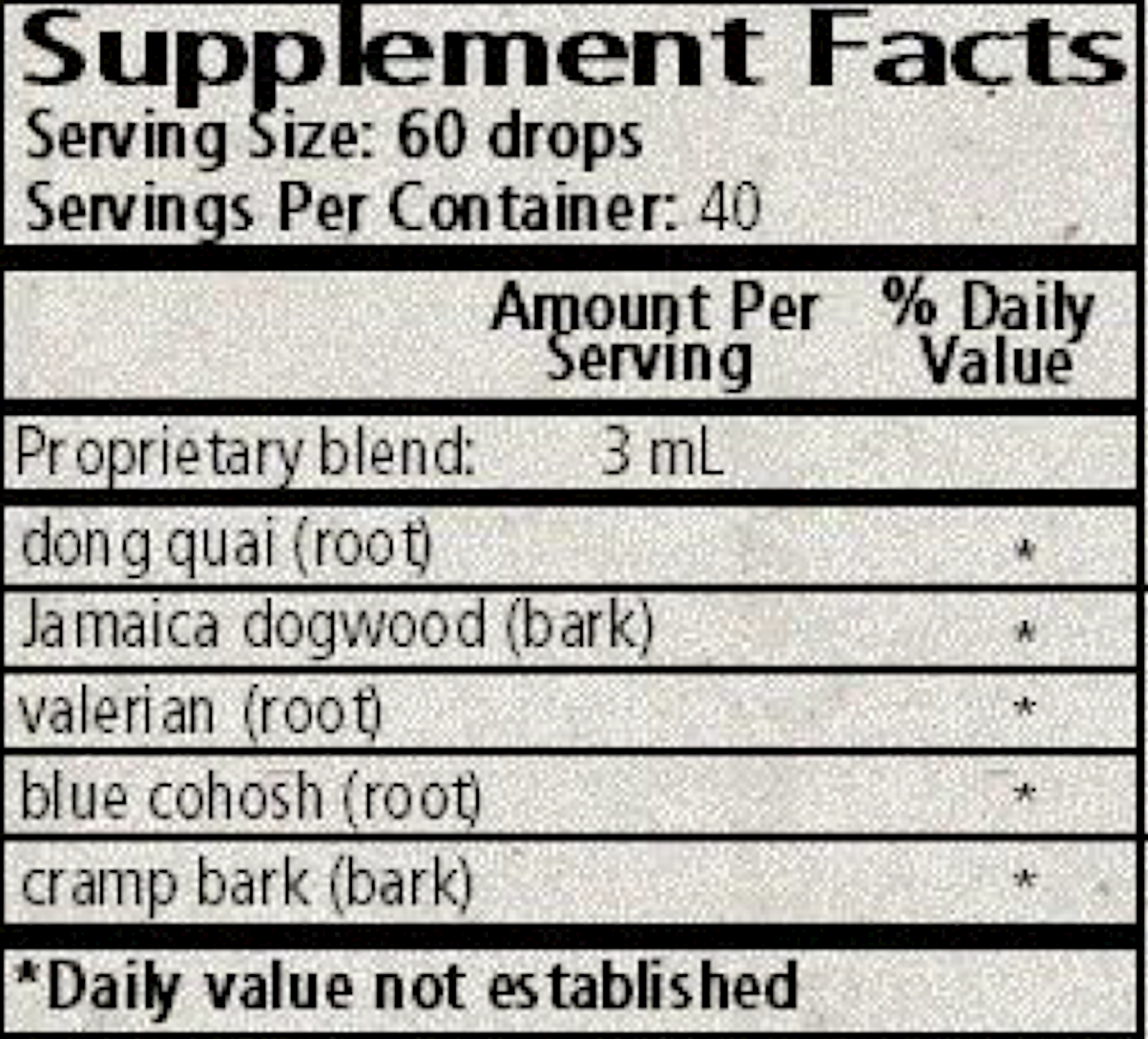 Women's Crampbark Compound